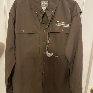 Drake Men's Brown Outdoor Shirt